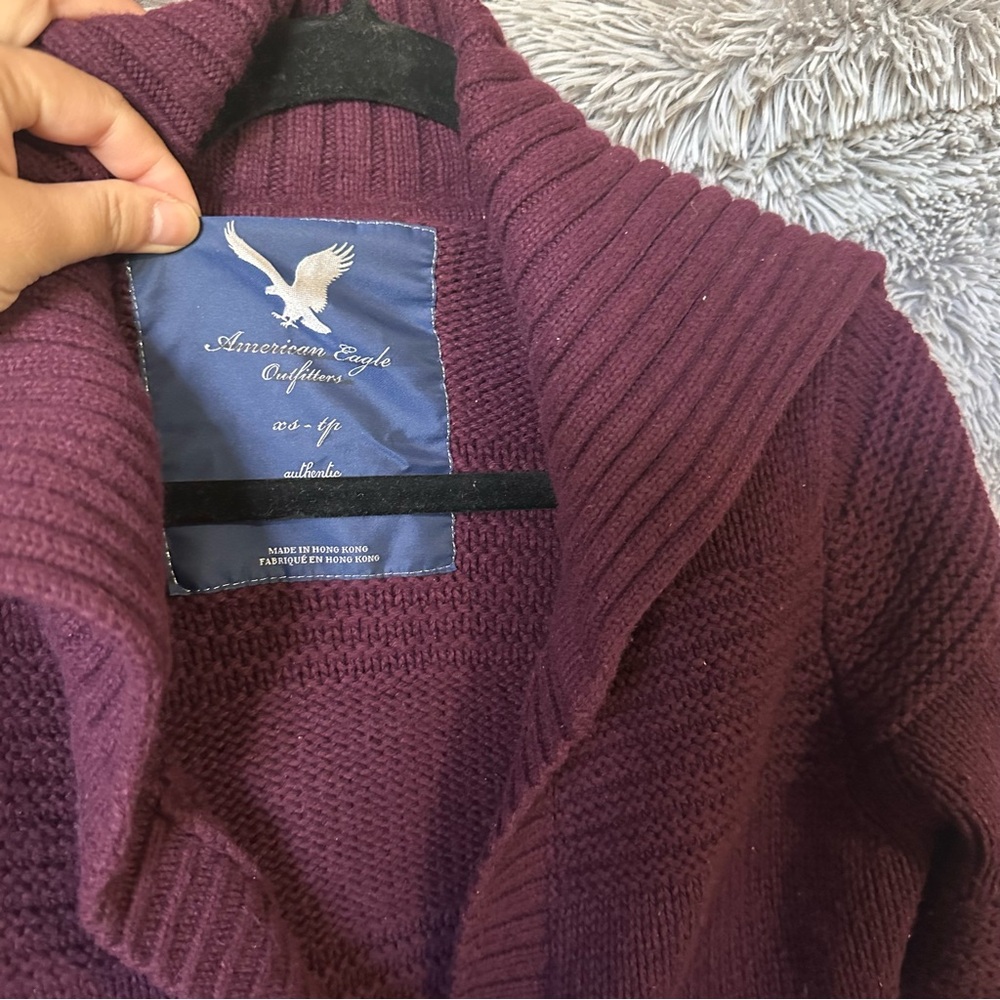 XS purple American eagle cardigan - Picture 2 of 3